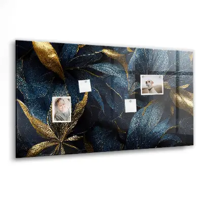 Magnetic wall board with decorative flowers