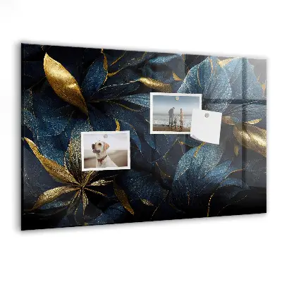 Magnetic wall board with decorative flowers