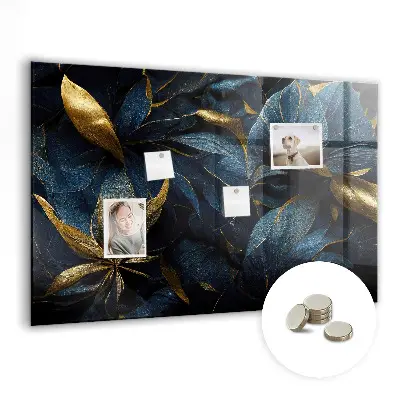 Magnetic wall board with decorative flowers