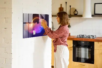 3D Smoke Abstraction Magnetic Wall Board