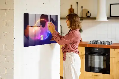 3D Smoke Abstraction Magnetic Wall Board