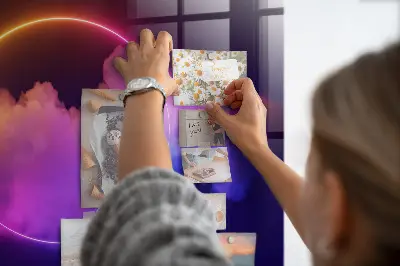 3D Smoke Abstraction Magnetic Wall Board