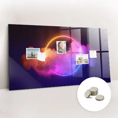 3D Smoke Abstraction Magnetic Wall Board