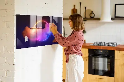 3D Smoke Abstraction Magnetic Wall Board