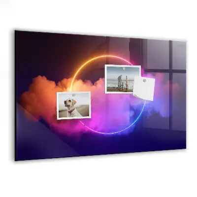 3D Smoke Abstraction Magnetic Wall Board