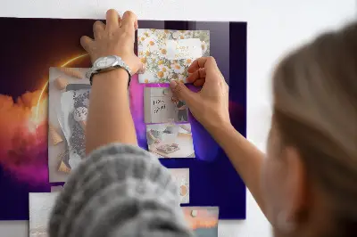 3D Smoke Abstraction Magnetic Wall Board