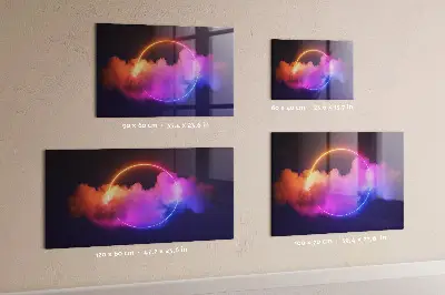 3D Smoke Abstraction Magnetic Wall Board
