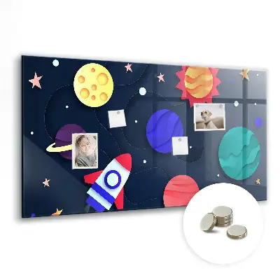 Children's space magnetic board
