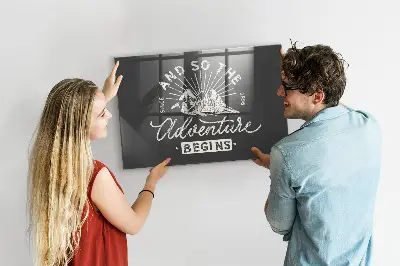 Adventure quote magnet board