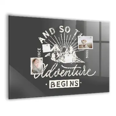 Adventure quote magnet board
