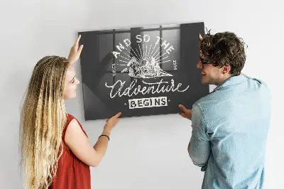 Adventure quote magnet board