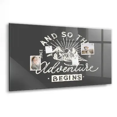 Adventure quote magnet board