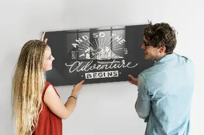 Adventure quote magnet board