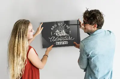 Adventure quote magnet board