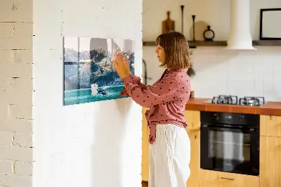 Whale shaped magnetic wall board