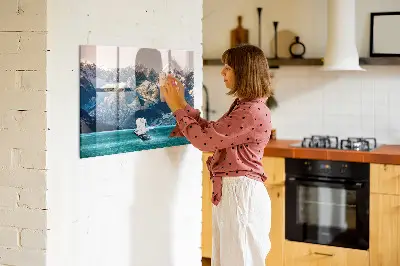 Whale shaped magnetic wall board