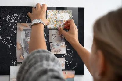 World map magnetic board
