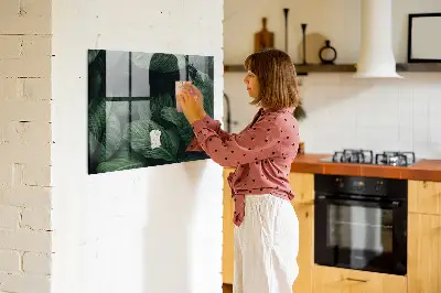 Tropical Monstera Magnet Board