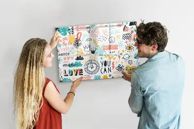 Magnetic glass dry erase board Pictures sketches