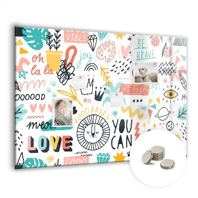 Magnetic glass dry erase board Pictures sketches