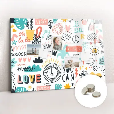 Magnetic glass dry erase board Pictures sketches