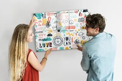 Magnetic glass dry erase board Pictures sketches