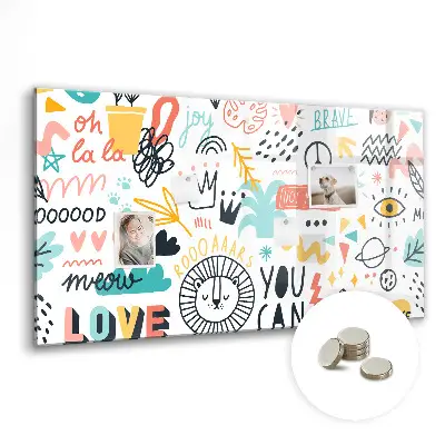 Magnetic glass dry erase board Pictures sketches