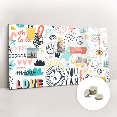 Magnetic glass dry erase board Pictures sketches
