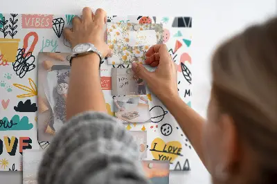 Magnetic glass dry erase board for pictures and sketches