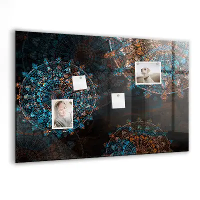 Magnetic wall board Mandala pattern