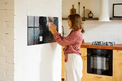Mandala pattern magnetic wall board