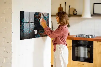 Magnetic wall board Mandala pattern