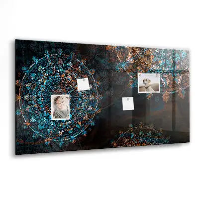 Magnetic wall board Mandala pattern