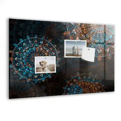 Magnetic wall board Mandala pattern