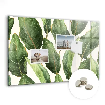 Palm leaves magnetic board