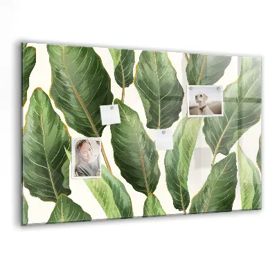 Palm leaves magnetic board