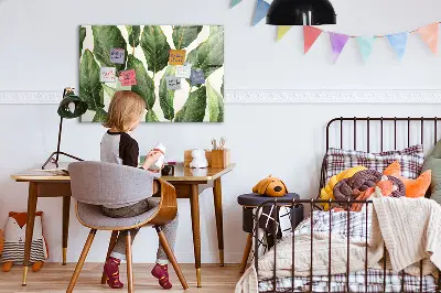Palm leaves magnetic board