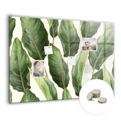 Palm leaves magnetic board