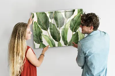 Palm leaves magnetic board