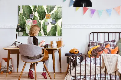 Palm leaves magnetic board