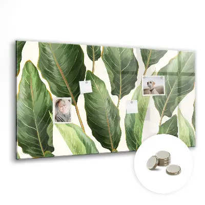 Palm leaves magnetic board