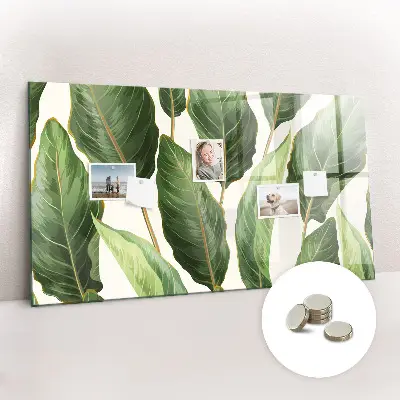 Palm leaves magnetic board