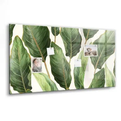 Palm leaves magnetic board
