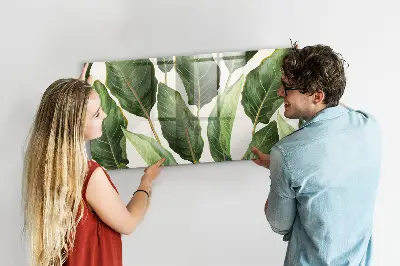 Palm leaves magnetic board