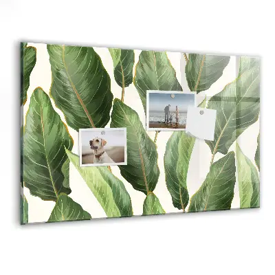 Palm leaves magnetic board