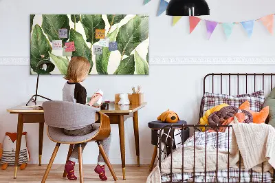 Palm leaves magnetic board