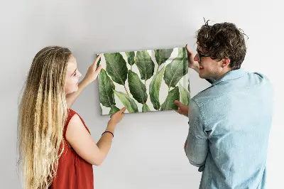 Palm leaves magnetic board