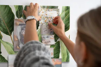 Palm leaves magnetic board