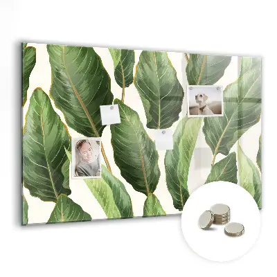 Palm leaves magnetic board