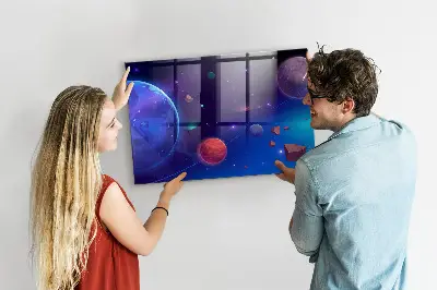 Planets and galaxy magnetic wall board